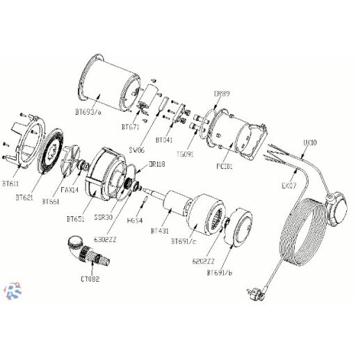 Elpumps BT 6877 K darabolós szennyvíz szivattyú