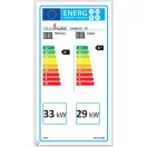 Celsius kazán Combi 25-29 pellet készlettel, 29kW fa/pellet (pelletégő 30kW)