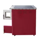 Senko C-20 (25  kW) tűzhely központi fűtéshez sütő nélkül, inox (Sparhelt)