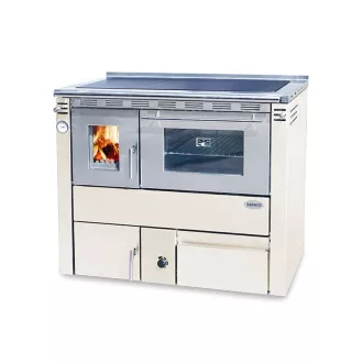   Senko C-35 (35 kW) tűzhely központi fűtéshez sütővel, krém (Sparhelt)