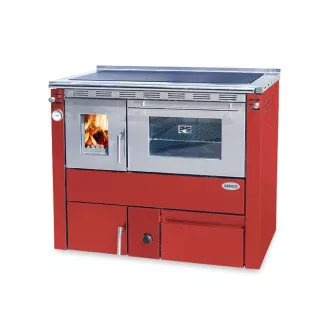  Senko C-35 (35 kW) tűzhely központi fűtéshez sütővel, bordó (Sparhelt)