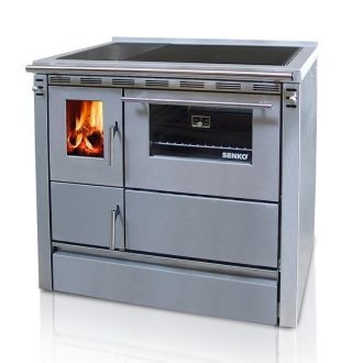   Senko SG-90 (8,6 kW) klasszikus tűzhely, inox (Sparhelt) J/B
