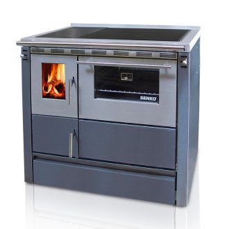   Senko SG-90 (8,6 kW) klasszikus tűzhely, antracit (Sparhelt) J/B