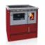 Senko SG-75 (8,1 kW) klasszikus tűzhely, bordó (Sparhelt) J/B