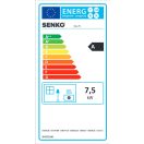 Senko SG-75 (8,1 kW) klasszikus tűzhely, bordó (Sparhelt) J/B