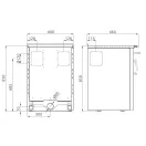 Senko SG-60 (7,5 kW) klasszikus tűzhely, inox (Sparhelt)