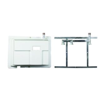   Borsfém BF-1 fali gázóraszekrény alsó-felső, kilépő oldal réz 28mm