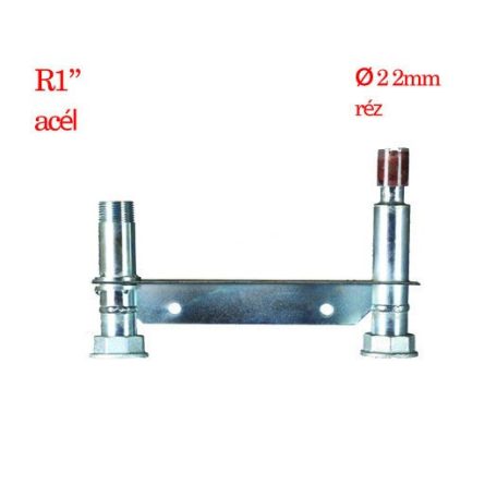 Borsfém Mérőhíd 1"-22mm, acél-réz csatlakozással