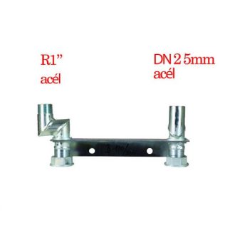   Borsfém Excenteres mérőhíd 1"-DN25mm, acél-acél csatlakozással
