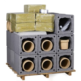   PGM 18cm átmérő/7m magas, 3 rétegű szigetelt kéményrendszer