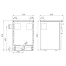 Senko SG-50 (7,2 kW) klasszikus tűzhely, inox (Sparhelt)