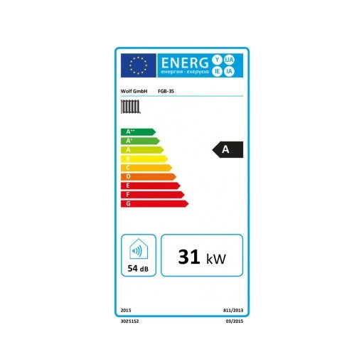 Wolf FGB-35 Fali Kondenzációs Fűtő Gázkazán 