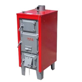   Totya S18 B, 18kW vegyestüzelésű lemezkazán + auto huzatszabályzóval, szigeteléssel