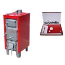 Totya S18 B, 18kW vegyestüzelésű lemezkazán + auto huzatszabályzóval, szigeteléssel