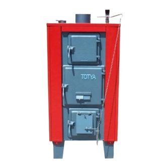   Totya VR 43 B 43kW vízrostélyos vegyestüzelésű kazán + auto. huzatszabályzóval, szigeteléssel