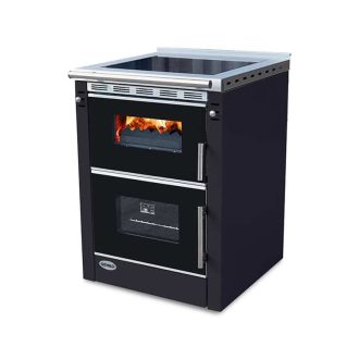   Senko SG-60 Premium (7,5 kW) klasszikus tűzhely, fekete (Sparhelt)