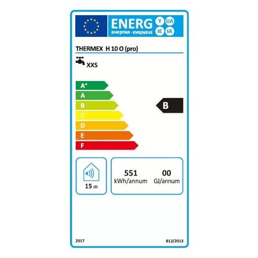 Thermex Hit Pro H10 O - 10 literes elektromos vízmelegítő, pult fölé telepíthető 1,5kW