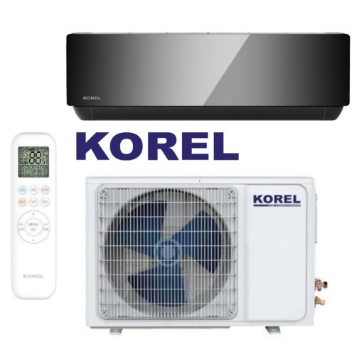 Korel Urban ART Plus KSAJP-18DCEG, Szürke tükrös split klíma oldalfali szett, 5,3 kW, WIFI, csepptálca fűtéssel, fűtésre optimalizált